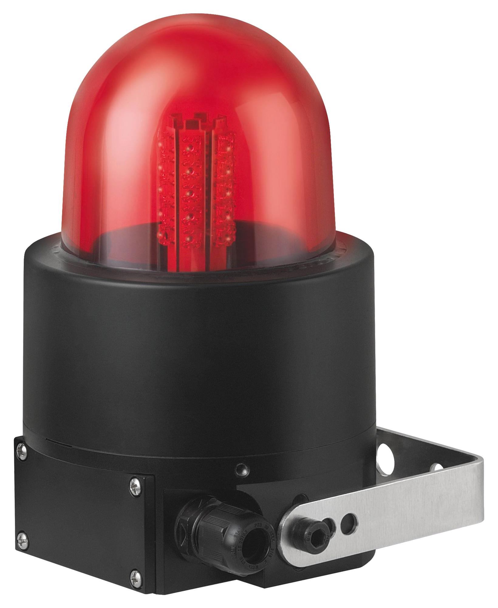 WERMA 72916068 Beacon, Led, Evs, Red, 230Vac