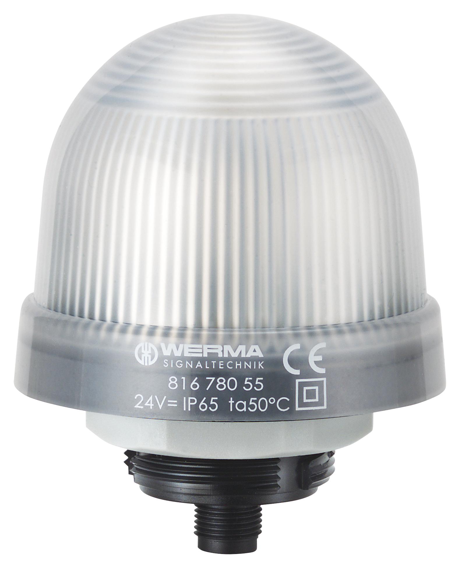 WERMA 81678055 Beacon, Led, Steady, Multicolour, 24Vdc