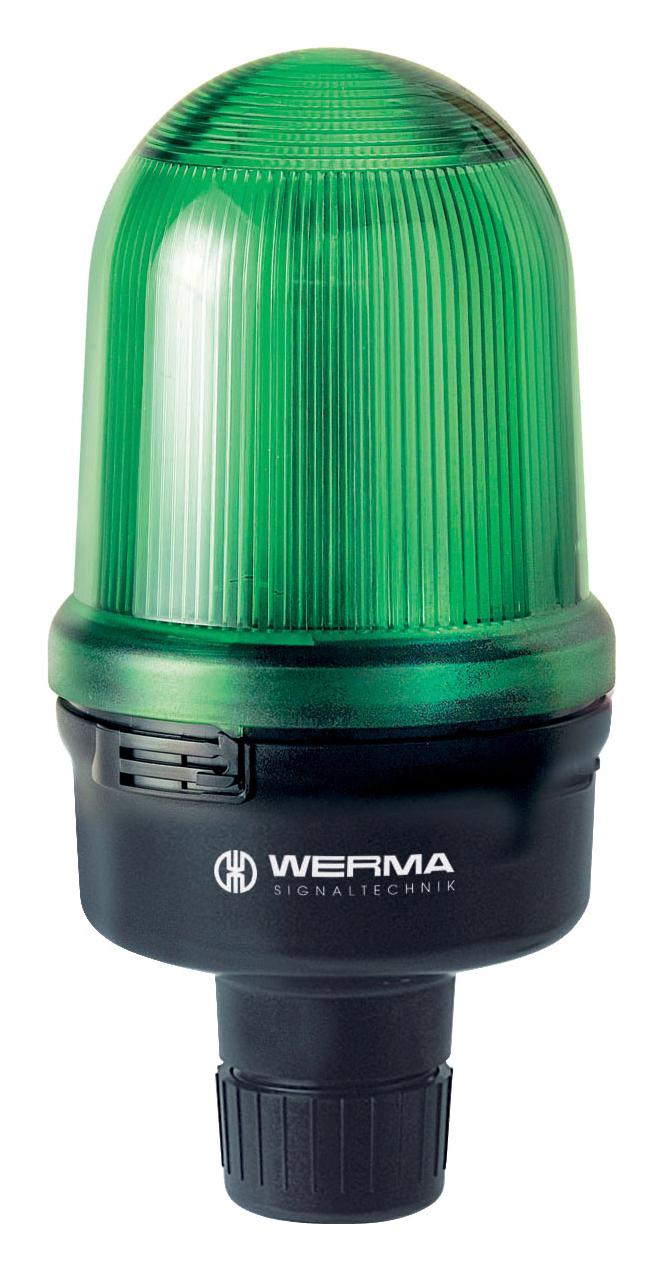 WERMA 82621000 Beacon, Steady, Green, 230Vac/dc