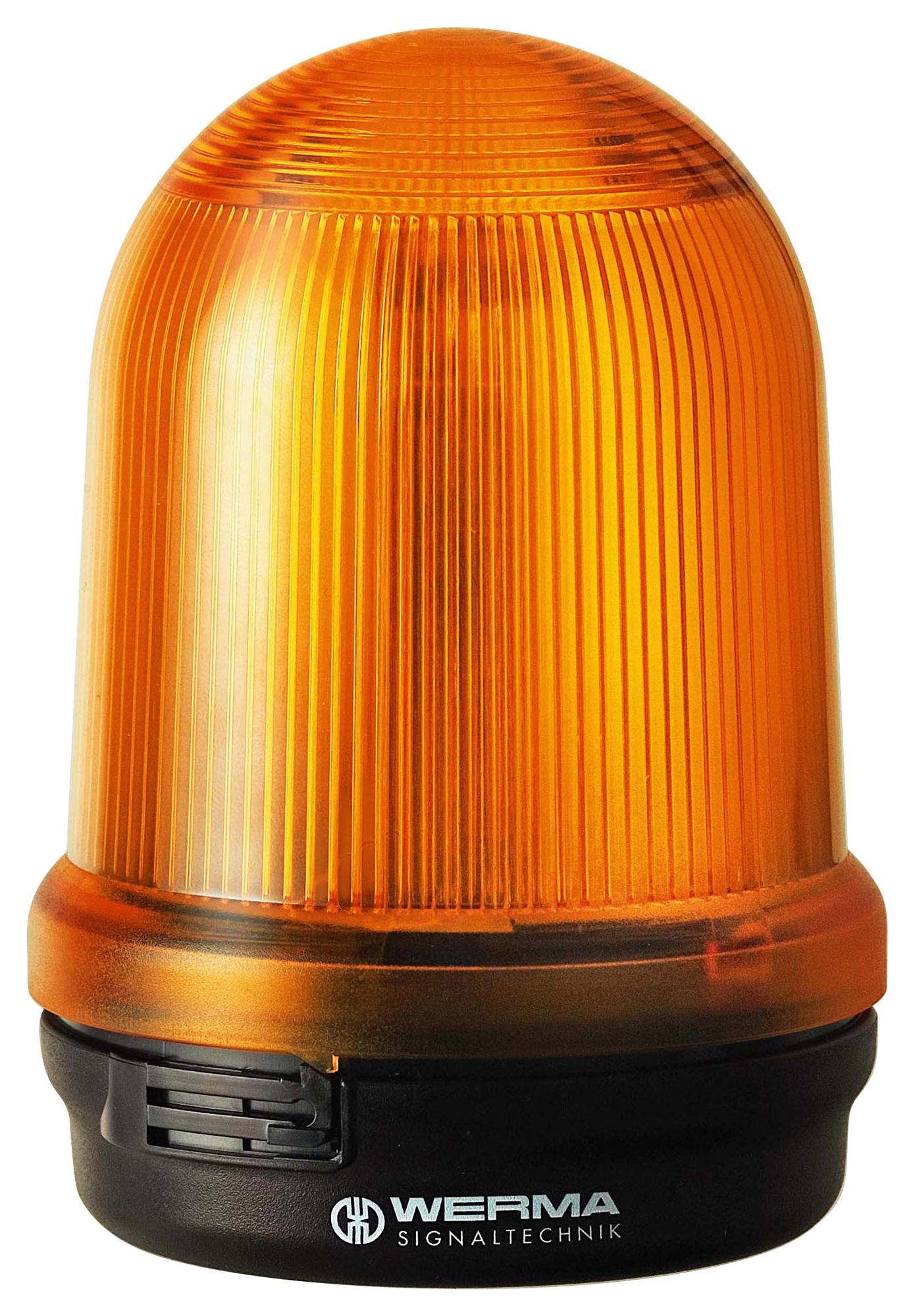 WERMA 82830067 Beacon, Xenon, Flashing, Yellow, 115Vac