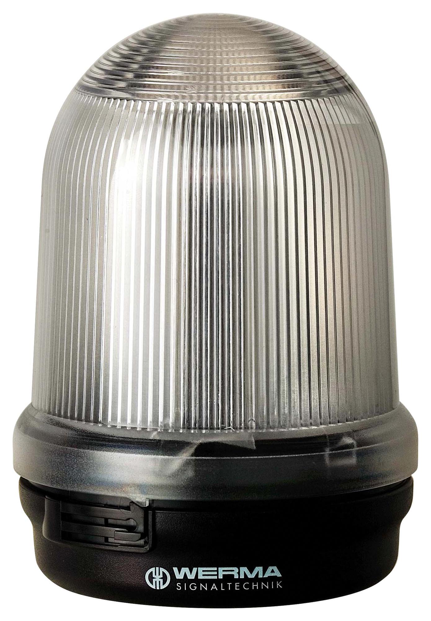 WERMA 82840068 Beacon, Xenon, Flashing, White, 230Vac