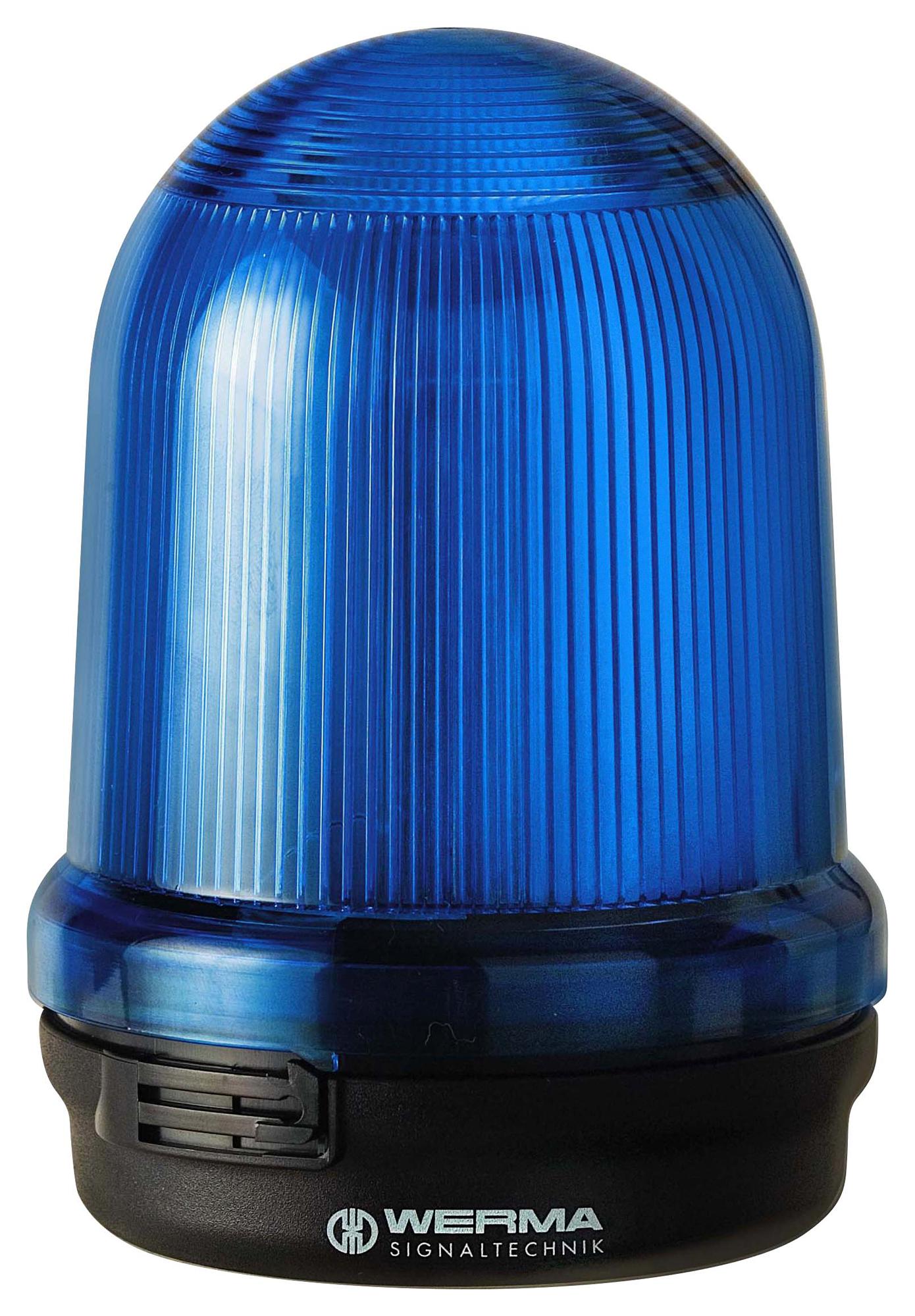 WERMA 82650000 Beacon, Steady, Blue, 230Vac/dc