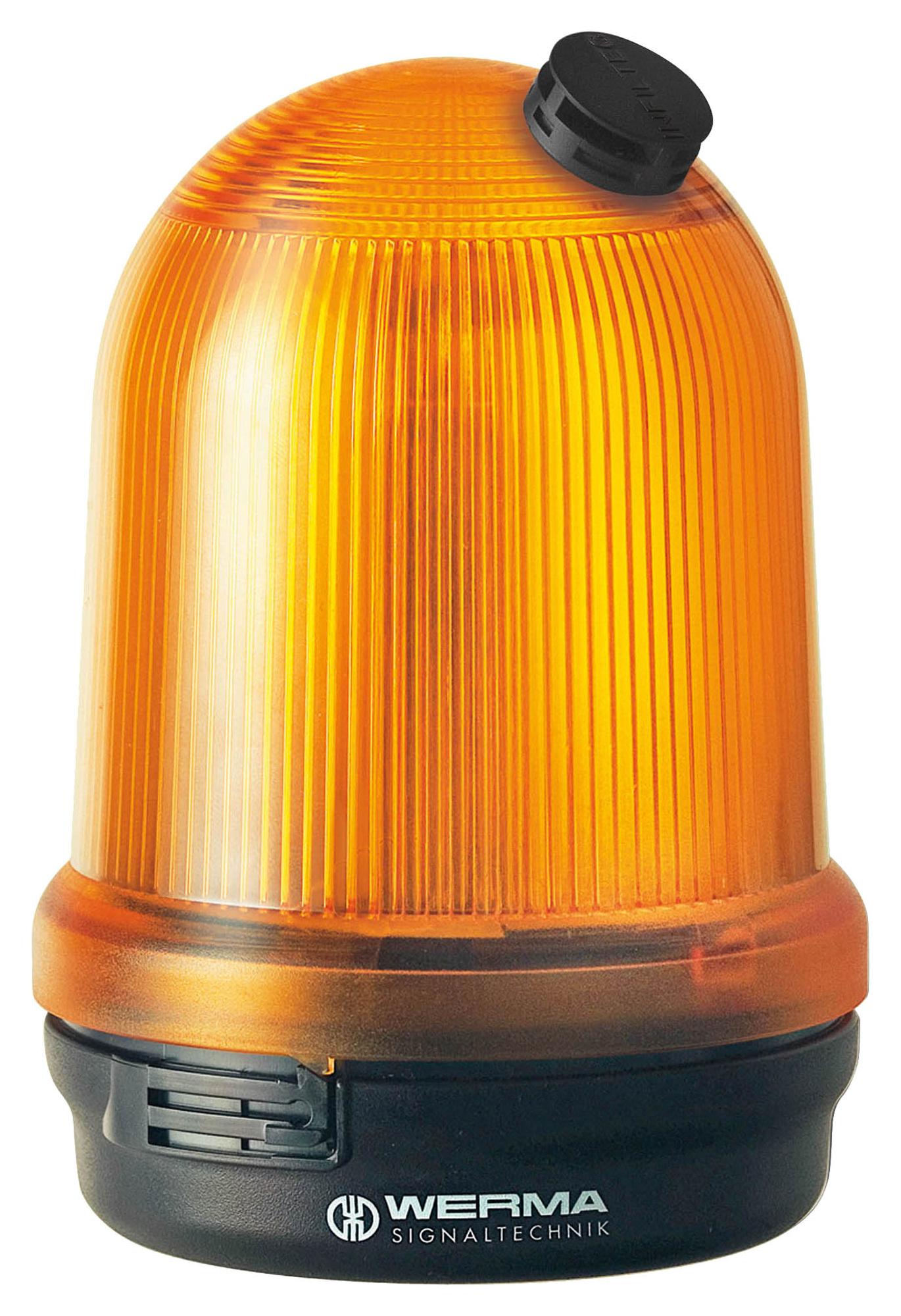 WERMA 82837068 Beacon, Xenon, Flashing, Yellow, 230Vac