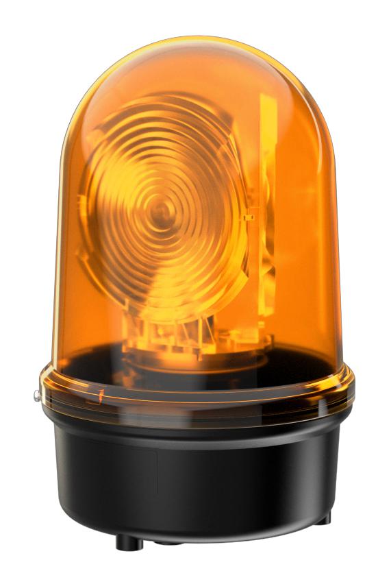 WERMA 88433060 Beacon, Led, Rotating, Yellow, 230Vac