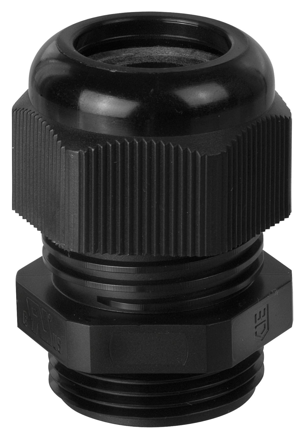 WERMA 97520902 Cable Gland, M25 X 1.5, Pa, Black