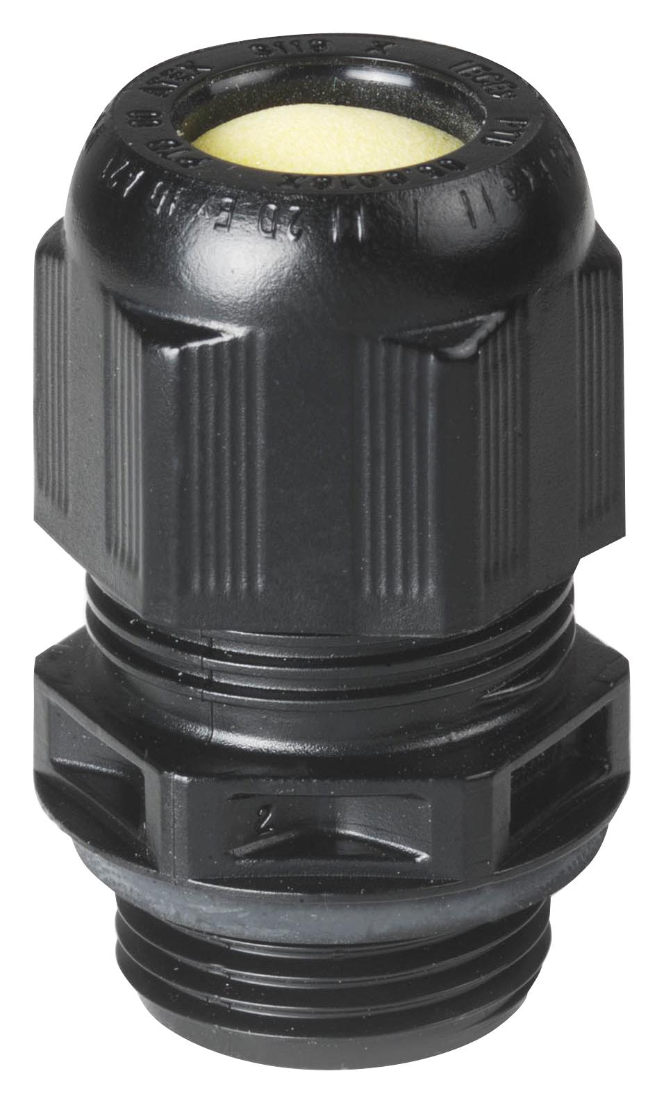 WERMA 97572901 Ex Cable Gland, M20 X 1.5, Pa, Black