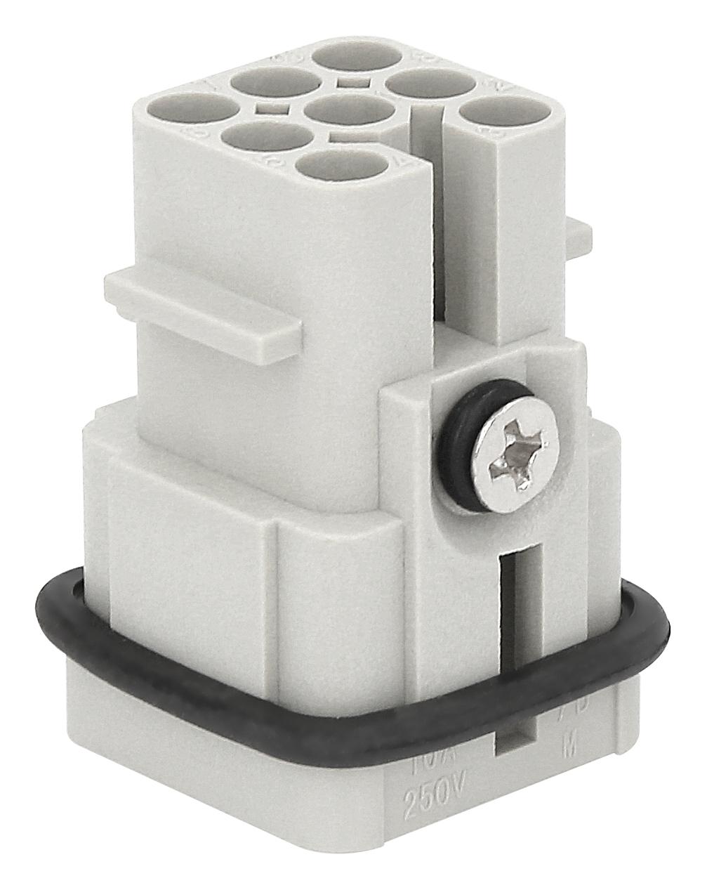 Multicomp Pro Mp009531 Heavy Duty Insert, 7+Pe, Plug, 10A/sz 3A