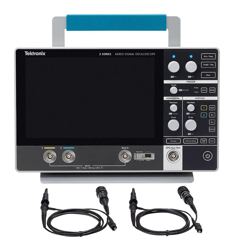 Tektronix Mso22 2-Bw-350 + Mso22 2-P6139B Oscilloscope, 350Mhz, 2.5Gsps