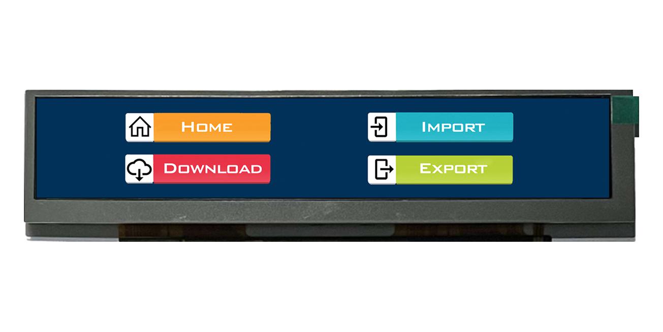 Midas Displays Mdt0660Aih-Lvds Tft Module, 1440X240P, 1000Cd/m2, Rgb