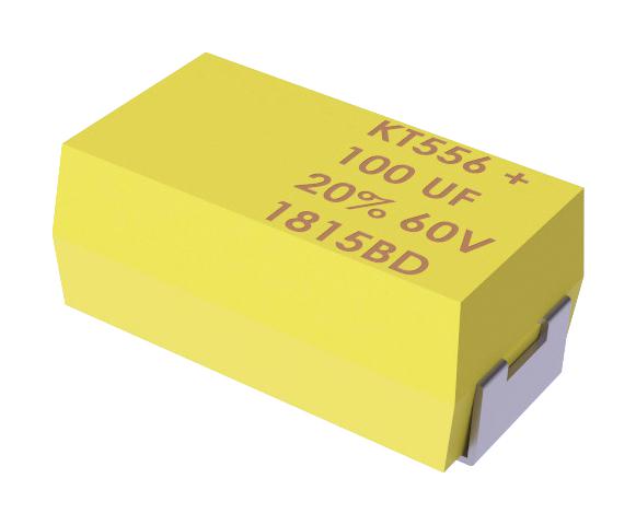 KEMET T556B756M075Ah Capacitor, 75Uf, 75V, Tant, Polymer, Case B