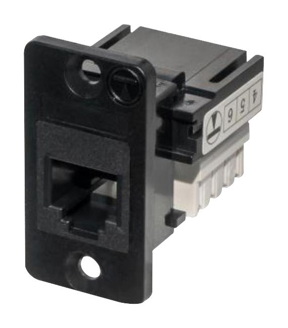 Tuk Ksh66Bpm Rj12 Connector, Jack, 6P6C, 1Port, Panel