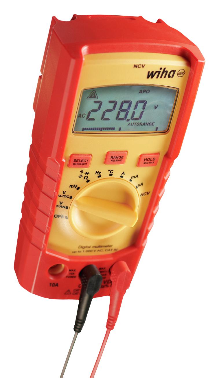 Wiha 45215 Digital Multimeter, Hh, Trms Rms, 1Kv