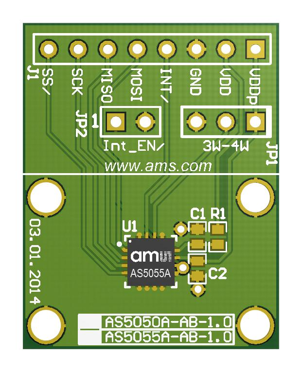 Ams Osram Group As5055A-Qf_Ek_Ab Adapter Board, External Rotary Encoder