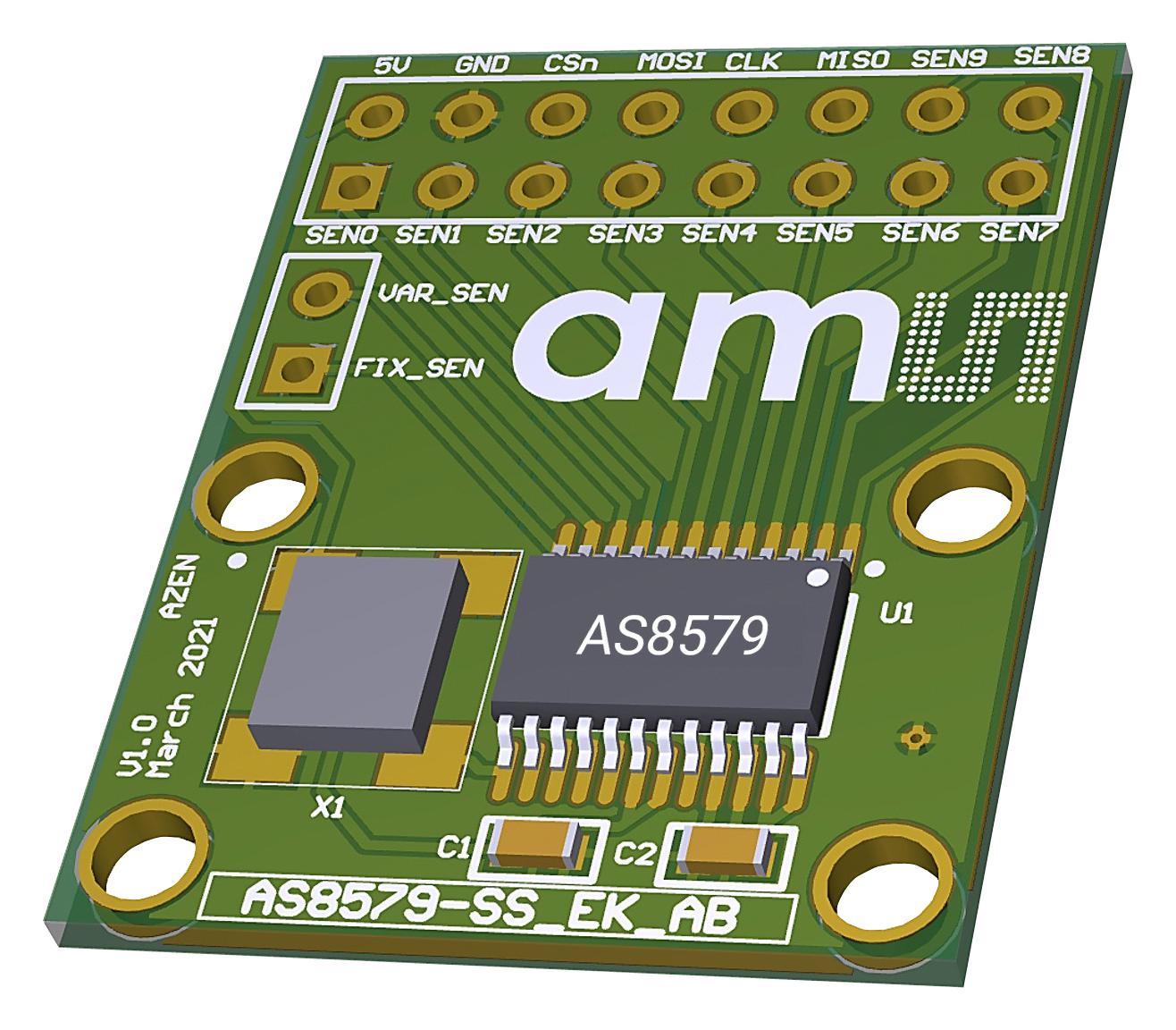 Ams Osram Group As8579-Ssekab. Adapter Board Kit, Capacitoracitive Sensor