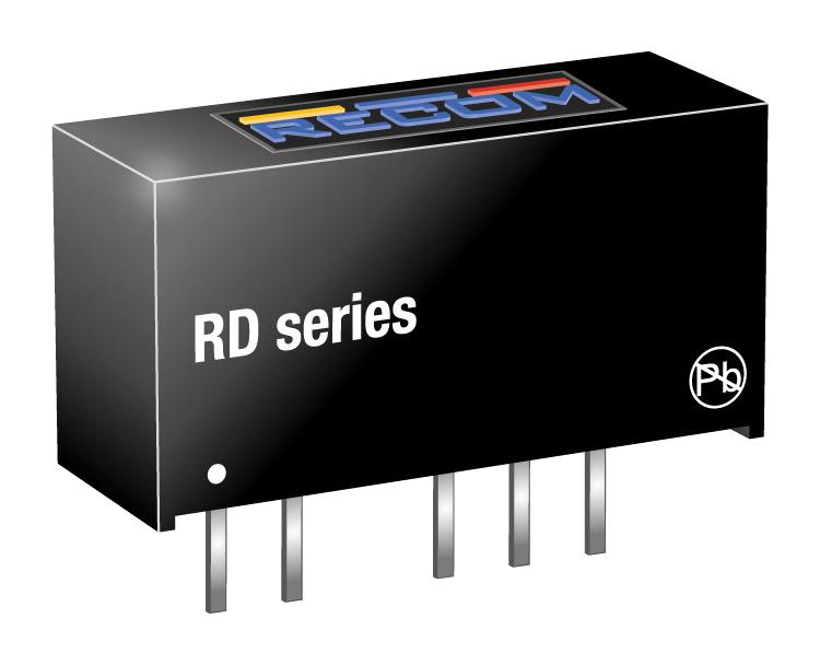 RECOM Power Rd-2412D/p Dc-Dc Conv, 12V/-12V, 0.084A/-0.084A