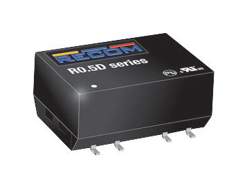 RECOM Power R0.5D-2405-R Dc-Dc Converter, 5V/-5V, 0.05A/-0.05A