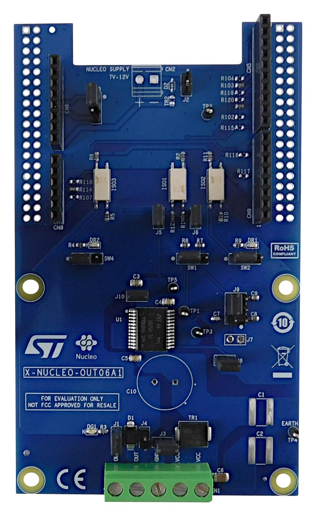 STMicroelectronics X-Nucleo-Out06A1 Expansion Board, Stm32 Nucleo Board