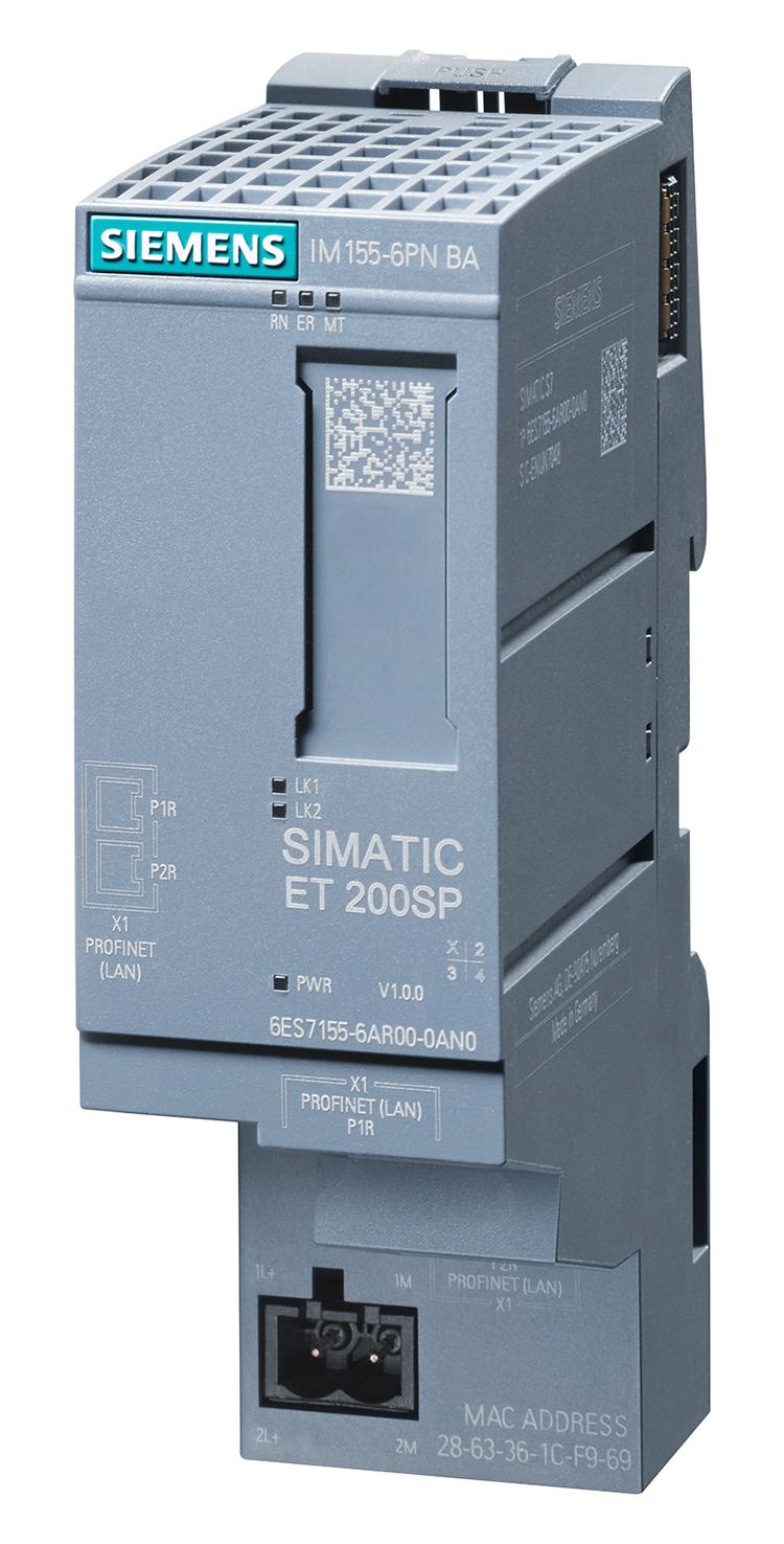 Siemens 6Es7155-6Ar00-0An0. Profinet Interface Mod, 0.3A/24V, 12I/o