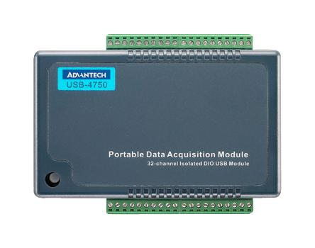 Advantech Usb-4750-Be Digital I/o Module, Isolated, 32Ch, 1Mhz