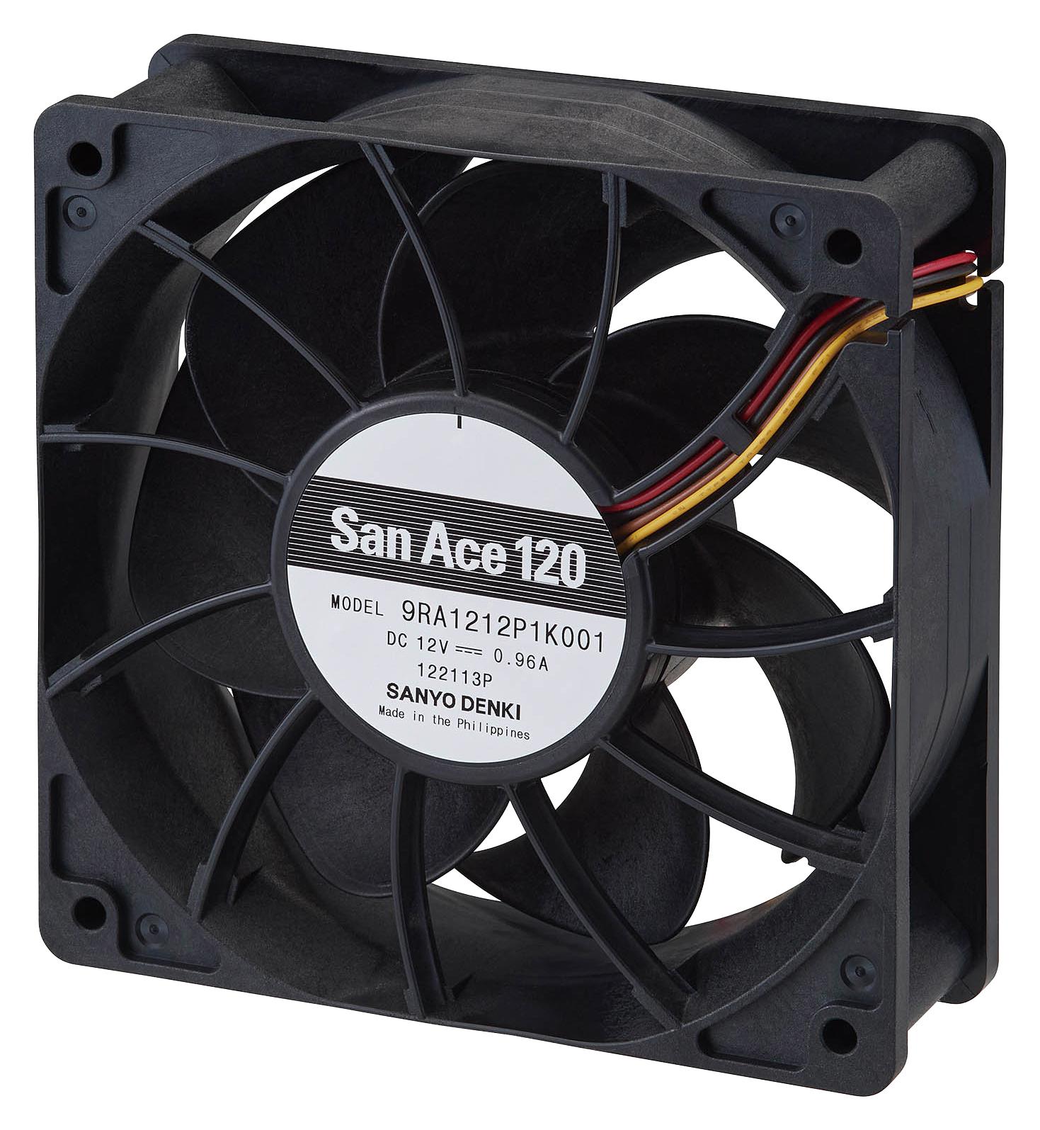 Sanyo Denki 9Ra1248H1001 Fan, Axial, 120mm X 120mm X 38mm, 48Vdc