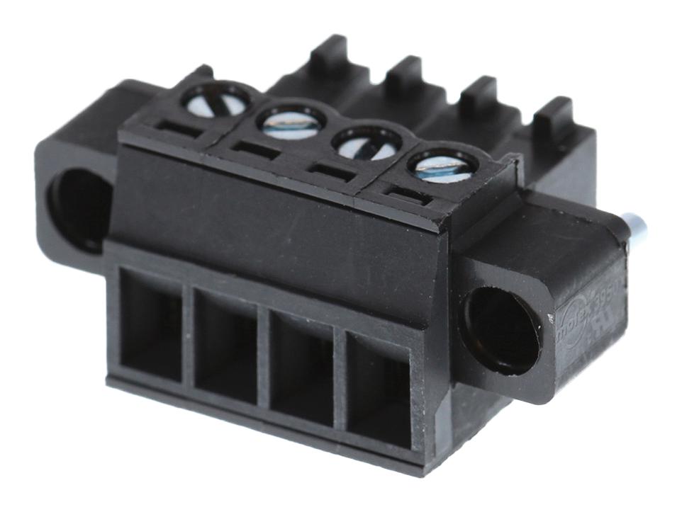 Molex 39504-0004 3.5mm Euro Plug Ra Blk Me 4Ckt