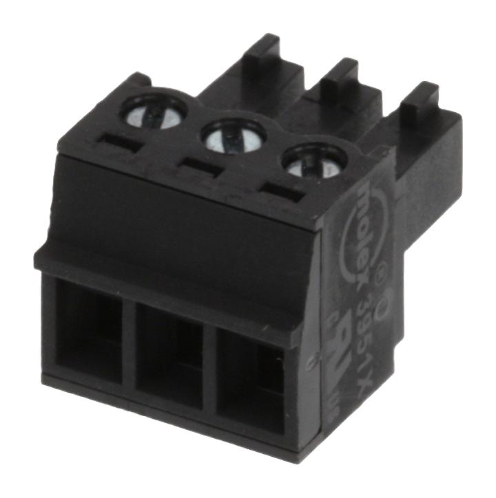 Molex 39510-0003 3.81mm Euro Plug Ra Blk 3Ckt