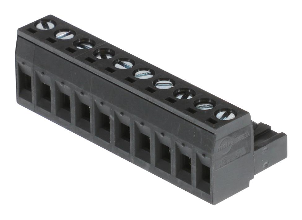 Molex/partner Stock 39530-0010 Terminal Block, Pluggable, 10Pos, 12Awg