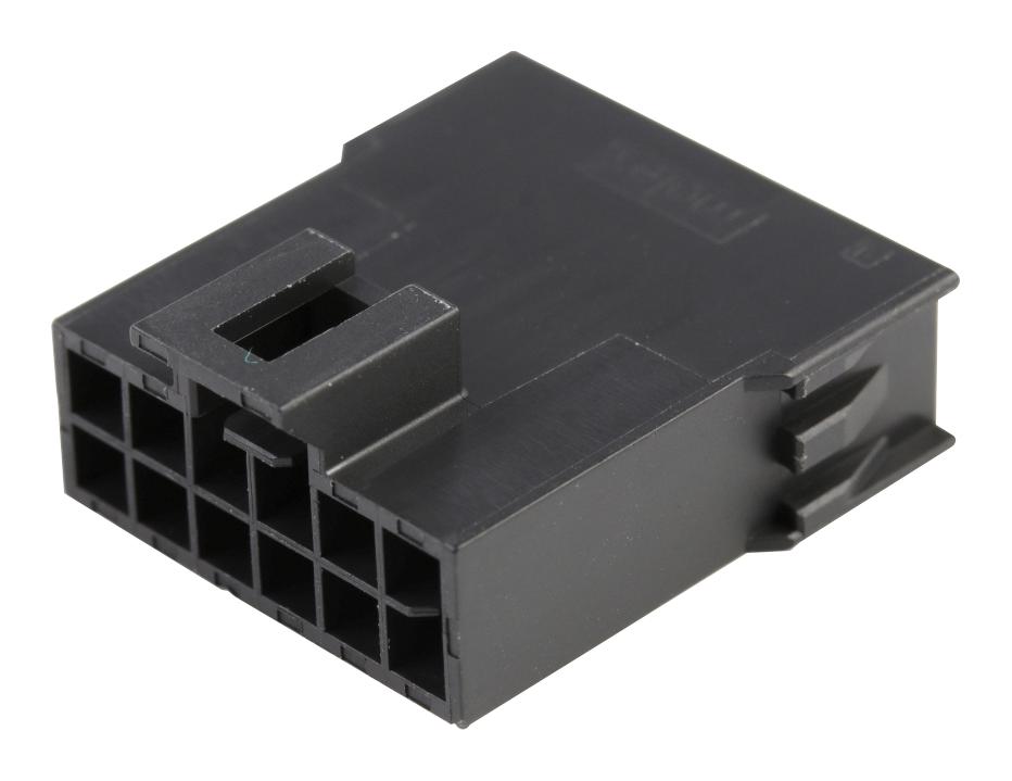 Molex 201444-1112 Nano-Fit Plug Hsg Dr 12Ckt Blk