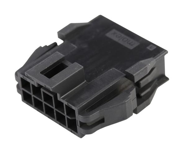 Molex 201444-1210 Nano-Fit Plug Hsg Dr 10Ckt Panel Blk