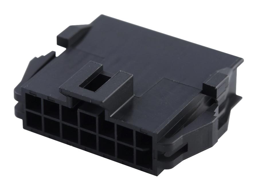 Molex 201444-1214 Nano-Fit Plug Hsg Dr 14Ckt Panel Blk