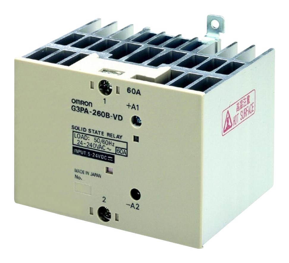 Omron Industrial Automation G3Pa-260B-Vd Dc5-24 Solid State Relay, 60A, 24Vac-240Vac