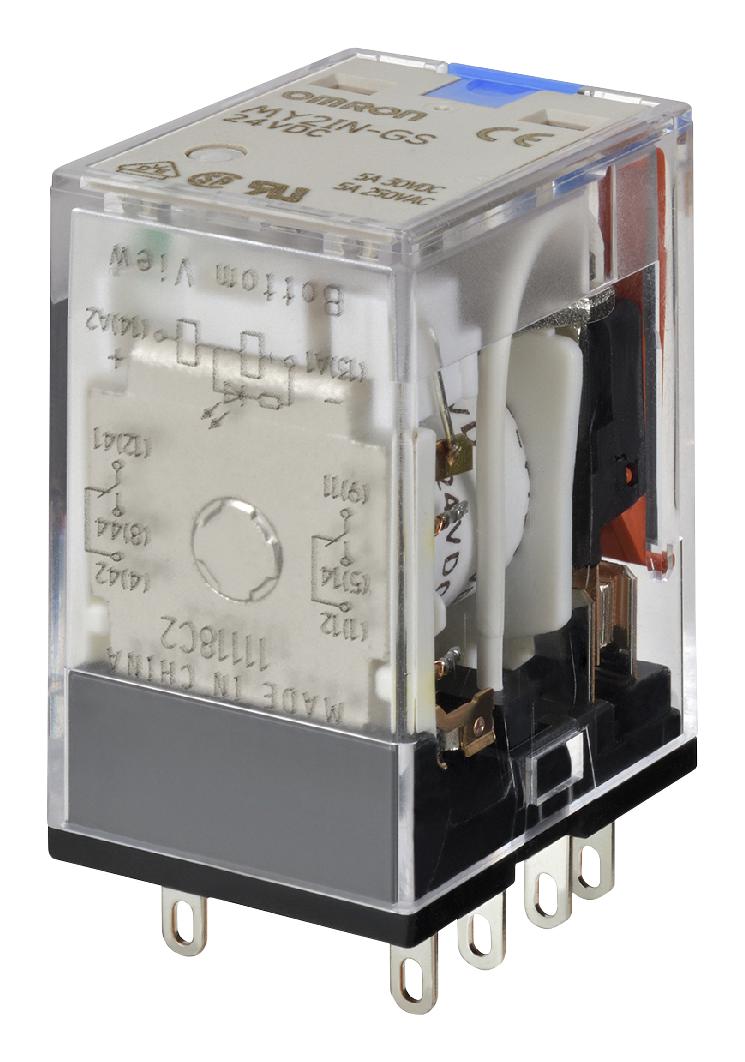 Omron Industrial Automation My2In-Gs Ac110/120 Power Relay, Dpdt, 110/120V, 5A, Socket