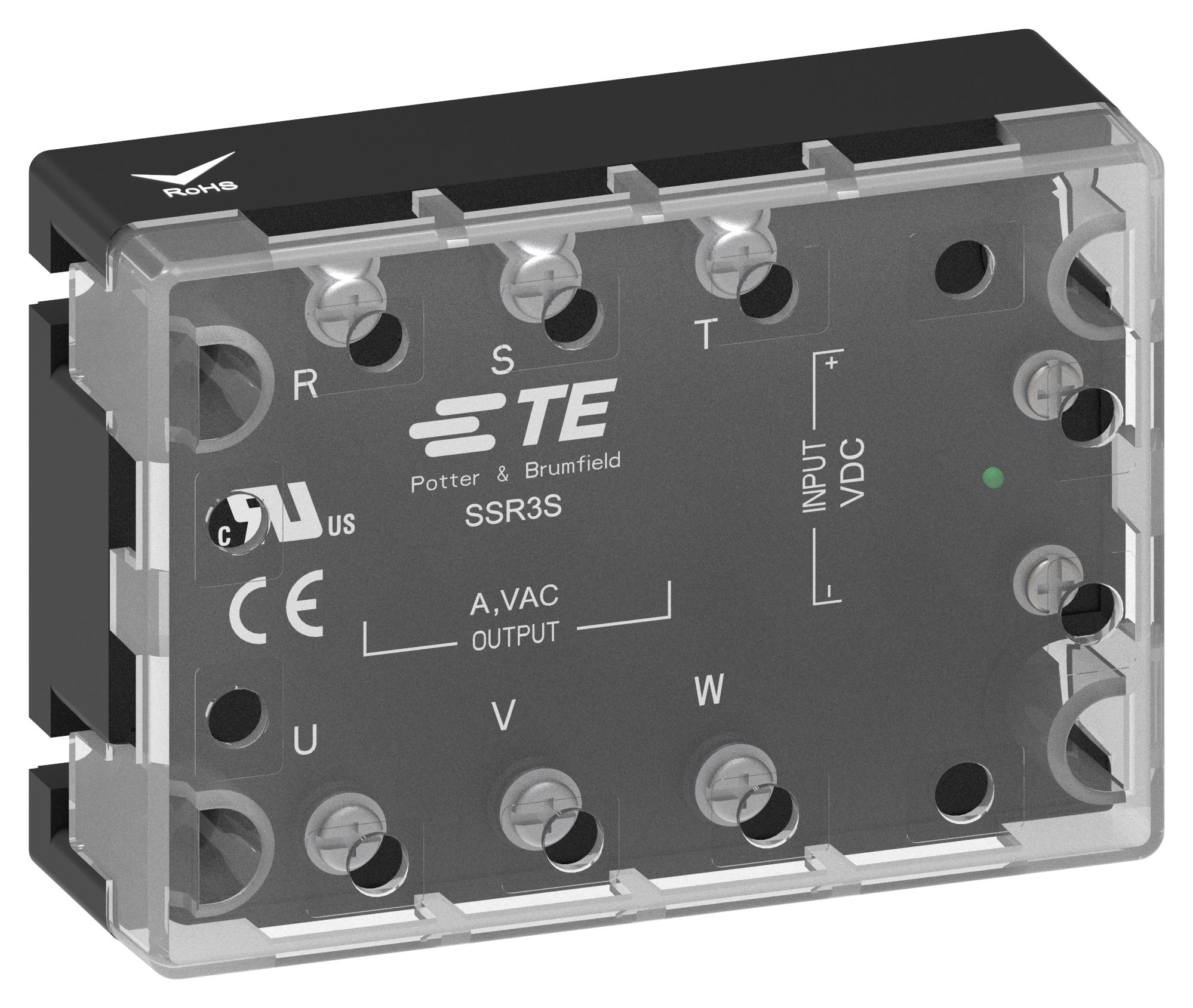 Potter & Brumfield Relays / Te Connectivity Ssr3Tr-480D40R. Solid State Relay, 40A, 50-480Vac, Panel