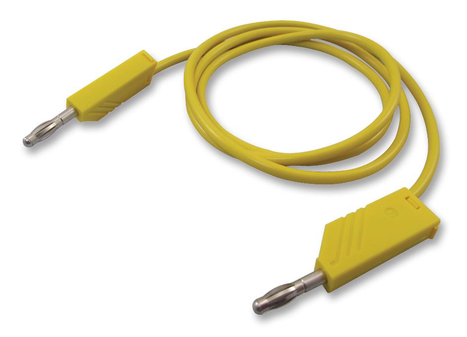 Hirschmann Test And Measurement 934063103 Test Lead, Yellow, 1M, 60V, 32A