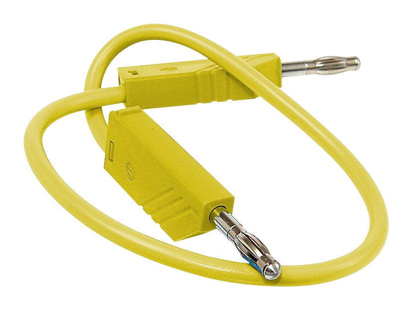 Hirschmann Test And Measurement 934061103 Test Lead, Yellow, 500mm, 60V, 32A