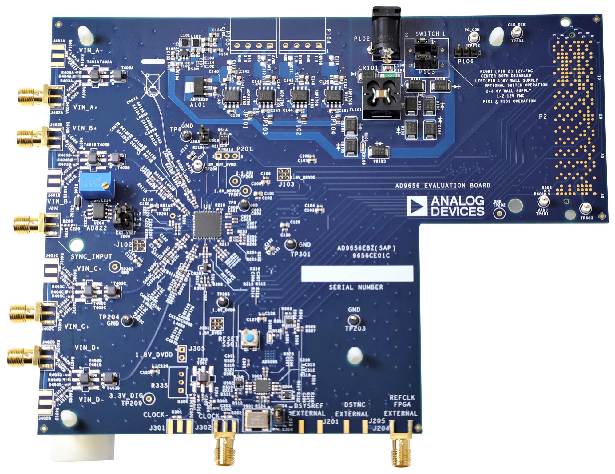 Analog Devices Ad9656Ebz Evaluation Board, Adc, 16 Bit