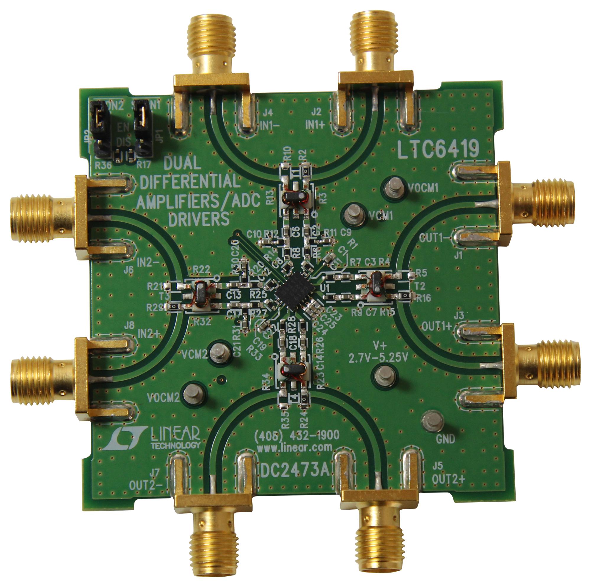 Analog Devices Dc2473A Demo Board, Differential Amplifier