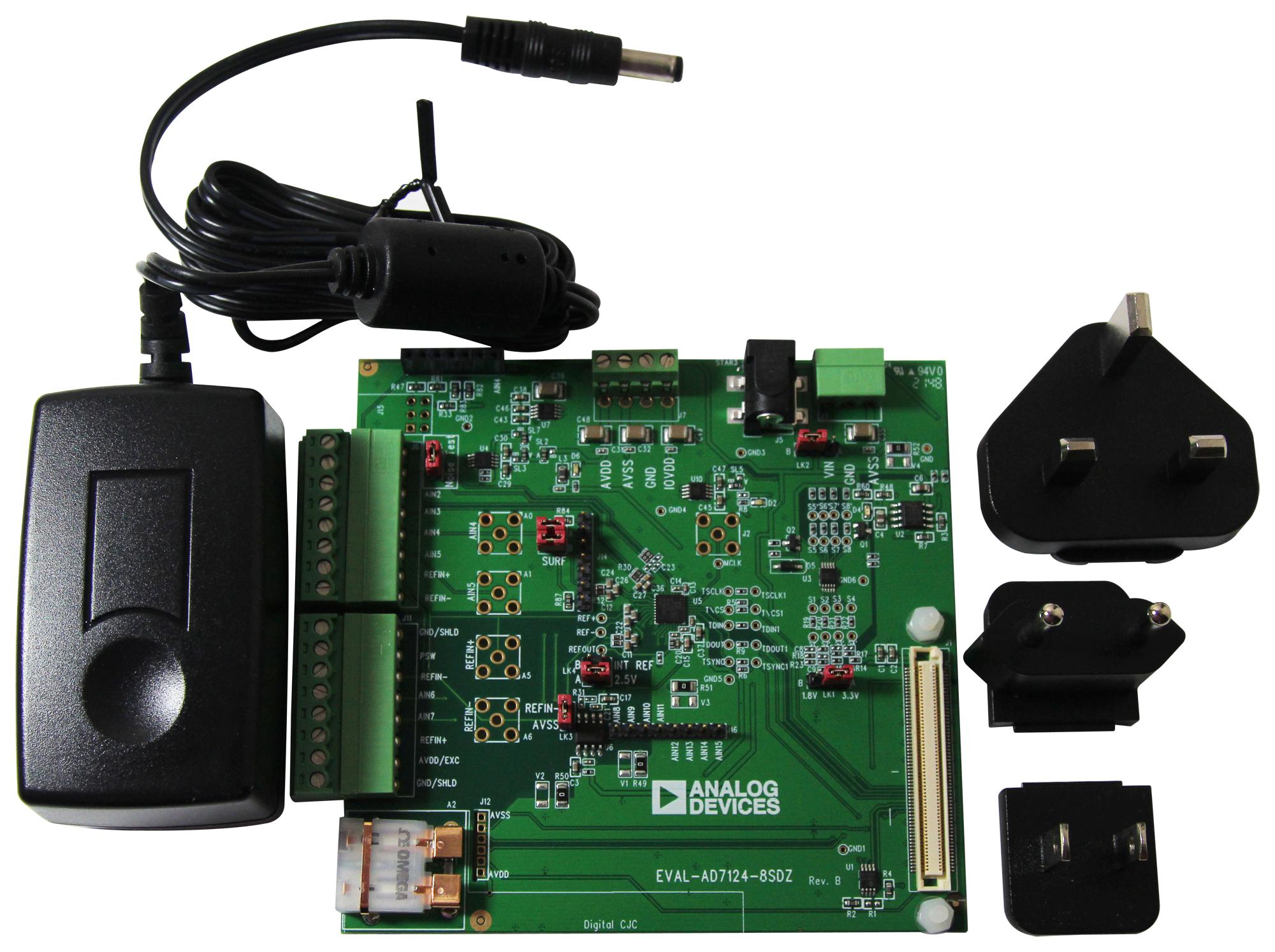 Analog Devices Eval-Ad7124-8Sdz Evaluation Kit, Delta-Sigma Adc, 24 Bit