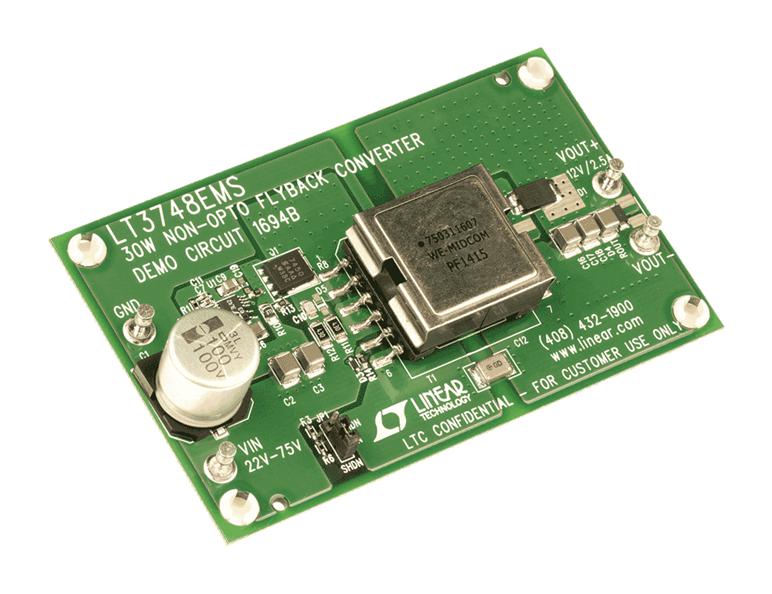 Analog Devices Dc1694B Demo Board, Isolated Flyback Converter