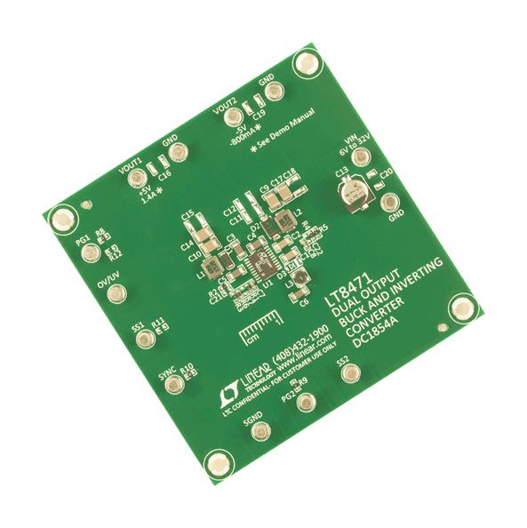 Analog Devices Dc1854A Demo Board, Buck/inverting Converter