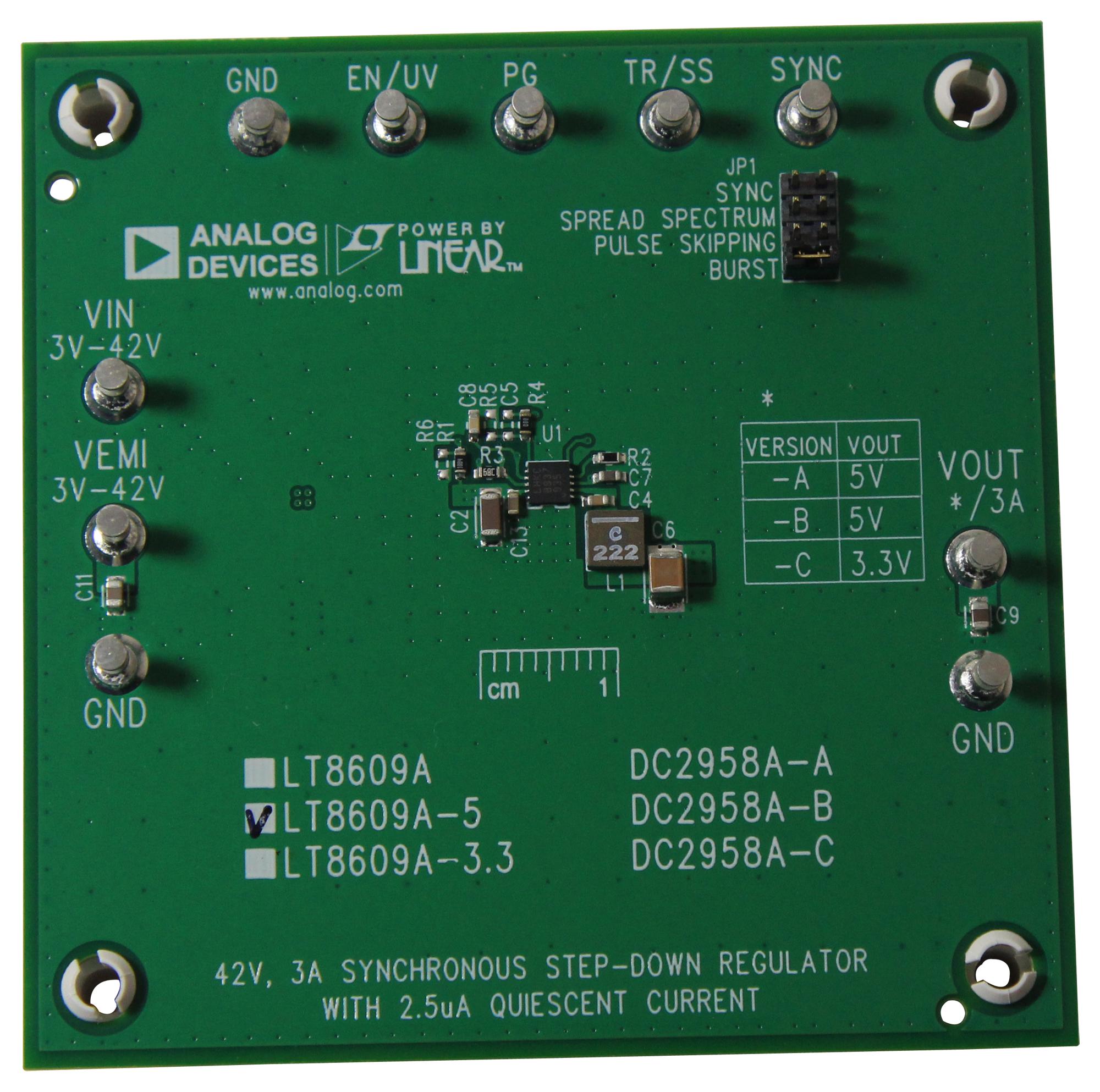 Analog Devices Dc2958A-B Demonstration Board, Buck Regulator