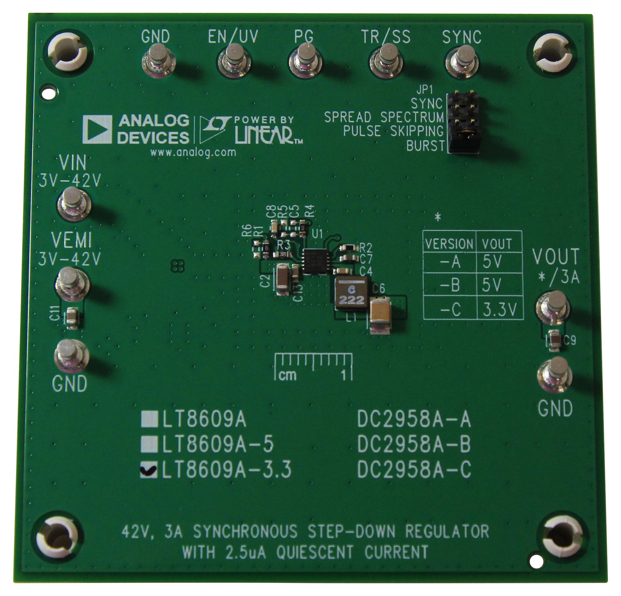 Analog Devices Dc2958A-C Demonstration Board, Buck Regulator