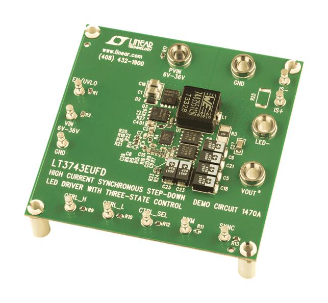 Analog Devices Dc1470A Demo Board, Sync Buck, Led Driver