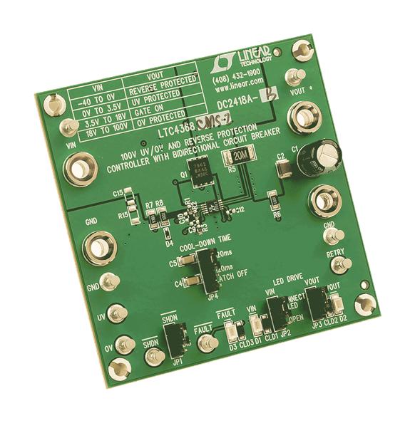 Analog Devices Dc2418A-B Demo Board, Reverse Supply Protection