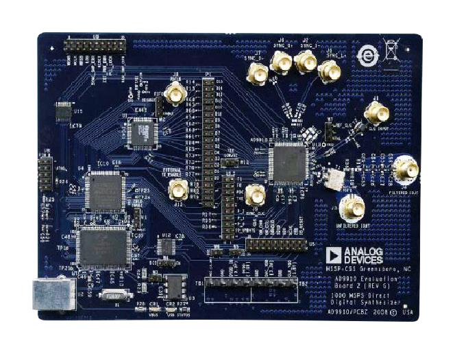 Analog Devices Ad9910/pcbz Eval Board, Direct Digital Synthesizer