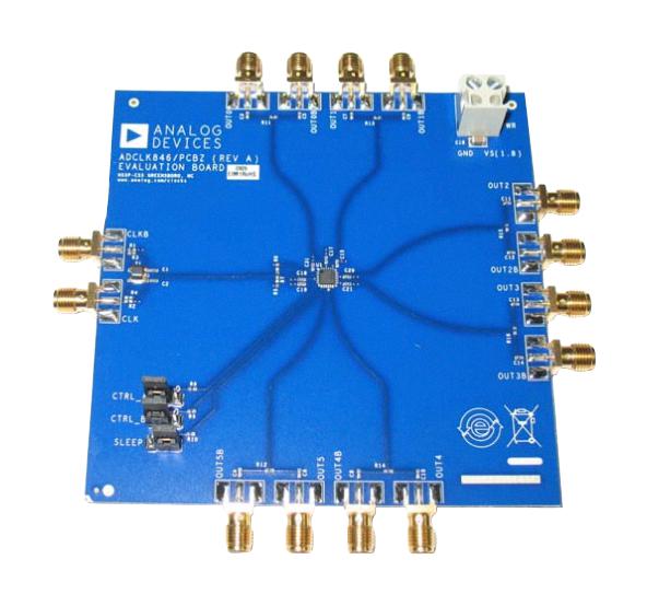 Analog Devices Adclk846/pcbz Evaluation Board, Clock Fanout Buffer