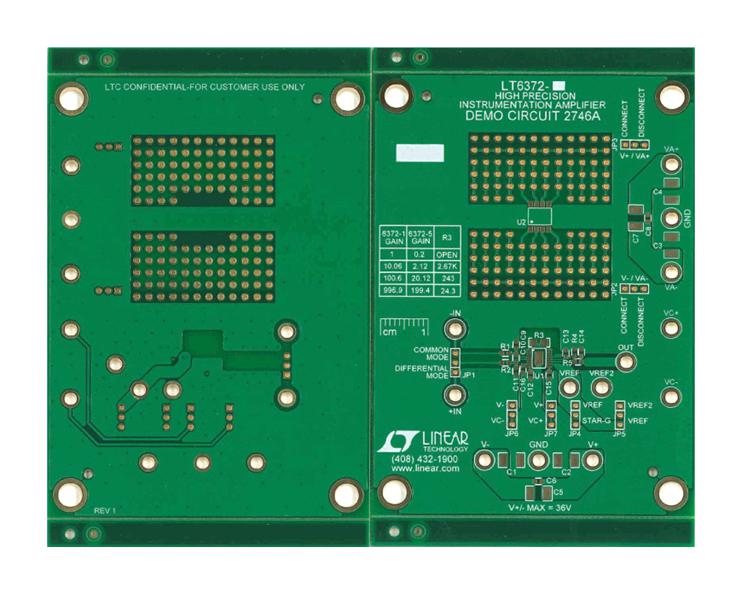 Analog Devices Dc2746A Demo Board, Instrumentation Amplifier