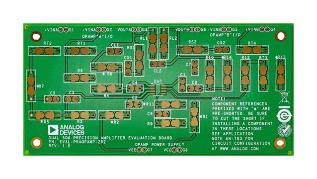 Analog Devices Eval-Praopamp-2Rz Evaluation Board, Operational Amplifier