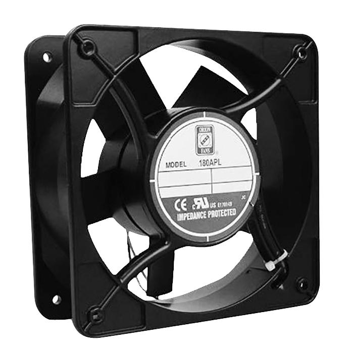 Orion Fans Od180Apl-24Mb Dc Axial Fan, Ball, 375Cfm, 0.97A, 24V