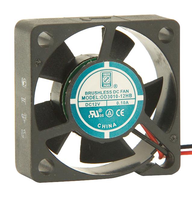 Orion Fans Od3010-12Hb Dc Axial Fan, Ball, 4.6Cfm, 0.1A, 12V